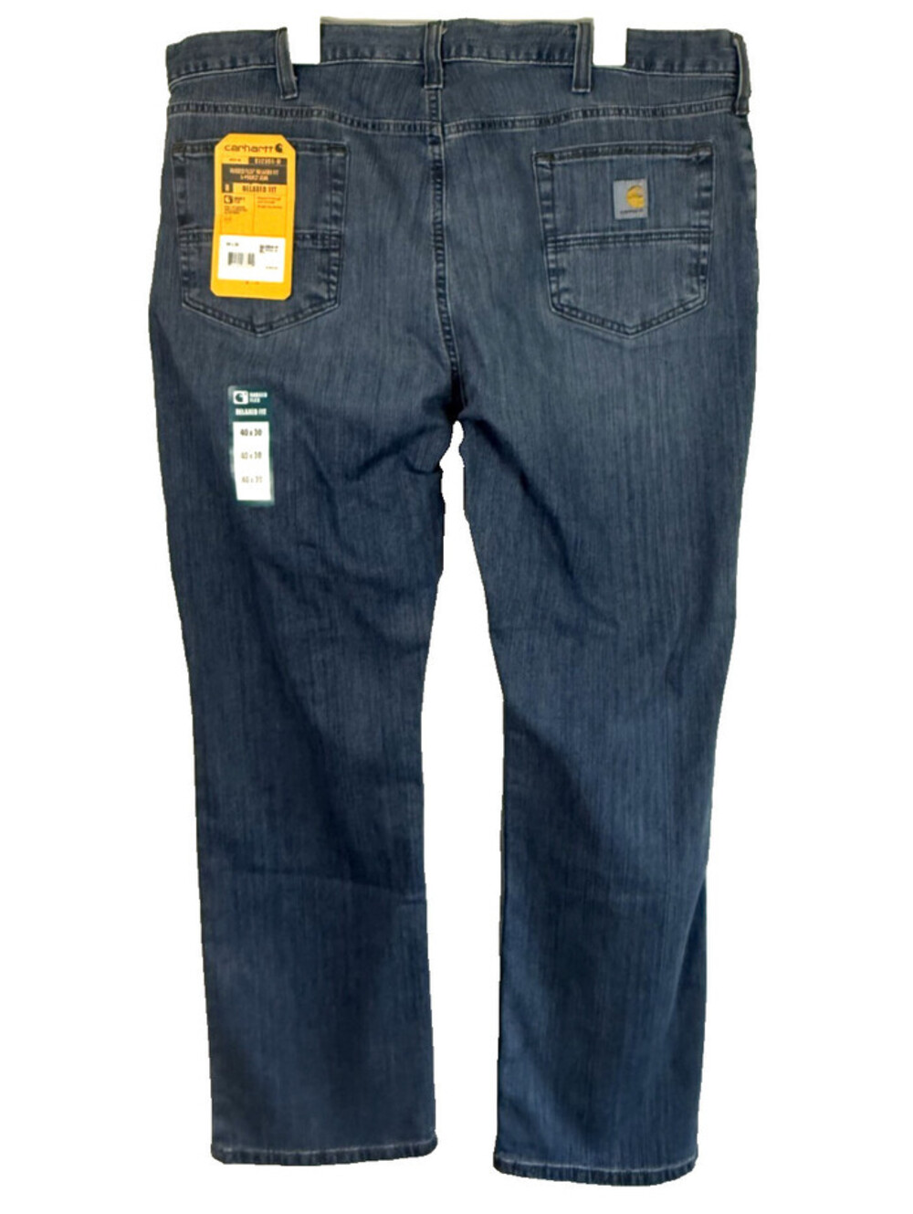 Carhartt Mens Rugged Flex Relaxed Fit Straight Leg Jeans Blue BD2804-M 40x30 NWT